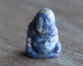 Sodalite Stone Buddha Figurine F74