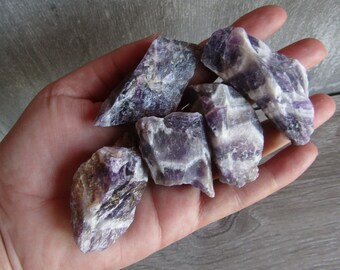 Chevron Amethyst Raw Large Crystal