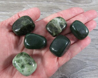 BC British Columbia Jade 1 inch + Tumbled Stone T480