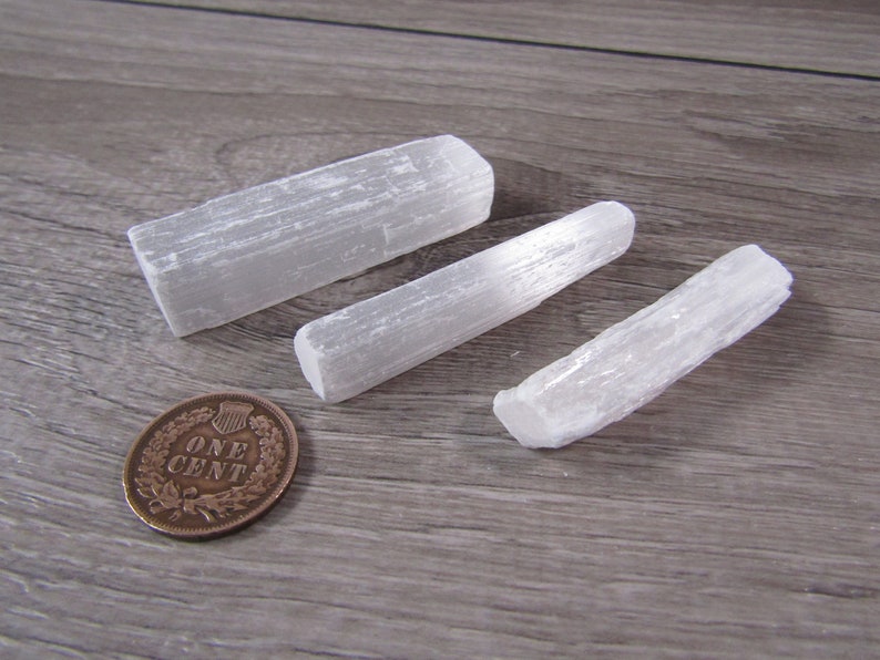 Selenite Raw 2 inch Stick Wand SL2 image 3