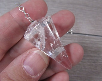 Clear Quartz Pendulum J150