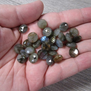 Labradorite Small Faceted Round 8 mm Crystal J141 image 3