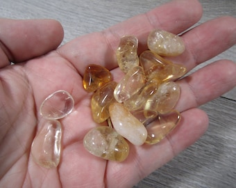 Citrine 0.5 inch + Tumbled Stone T514