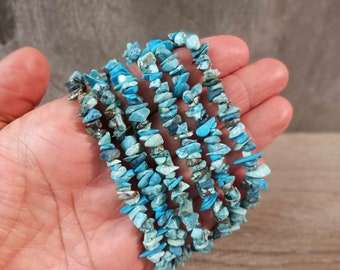 Sleeping Beauty Turquoise, Natural Stretchy String Bracelet 264