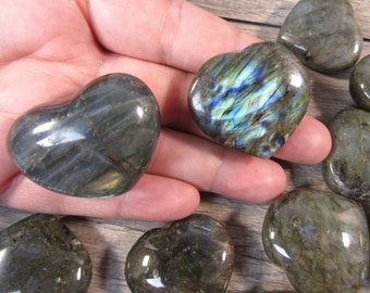 Labradorite 38 mm Heart K238