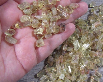 Golden Apatite Crystal Tiny Raw