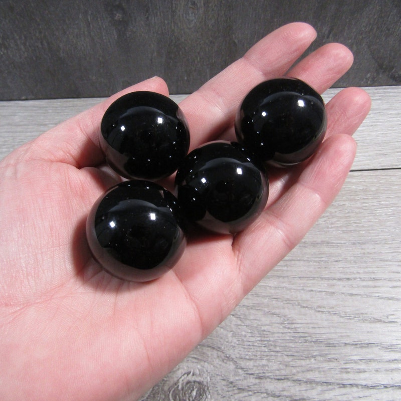 Obsidian Sphere - Etsy