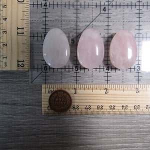 Rose Quartz Bead Drop Shapes with a Large Hole image 10