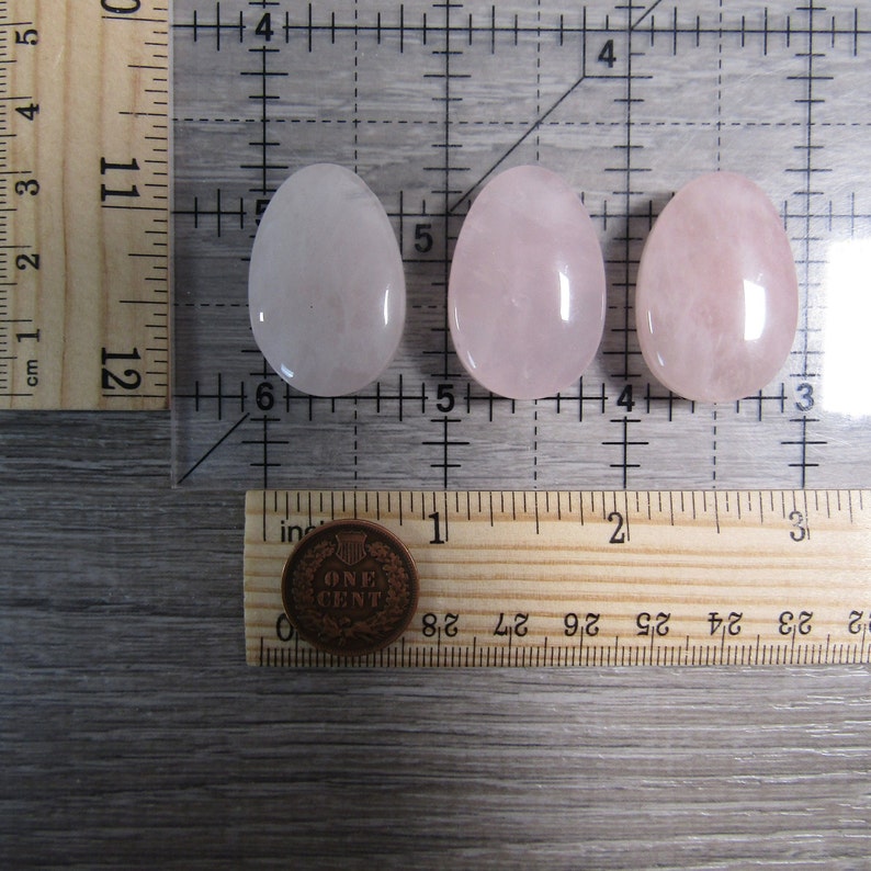 Rose Quartz Bead Drop Shapes with a Large Hole image 10