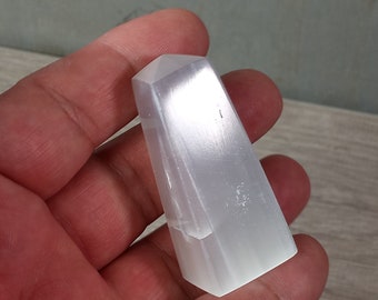 Selenite Egyptian Obelisk About 1.4 Inches SL33