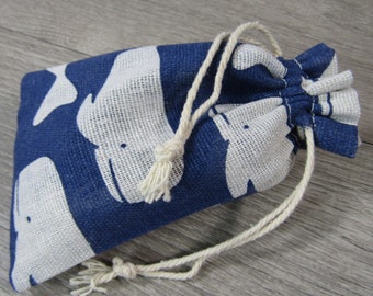 Whale Bag Pouch Gift Gemstone 5.5X3.5 Inches