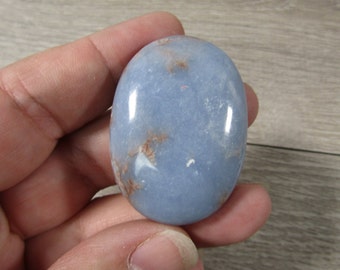 Angelite Palm Stone 1.5 - 2 inch  Shaped Stone