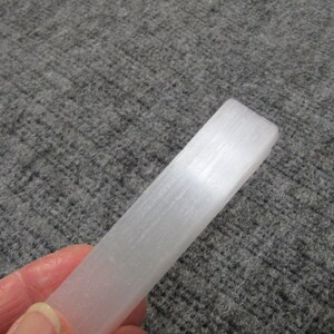 Selenite Wand 3.75 inch Raw Stick Wand SL4 image 7