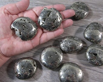 Pyrite Palm Stone