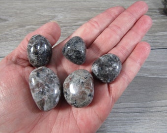 Flame Stone Yooperlite Glow in Dark 1 inch + Tumbled Stone T194