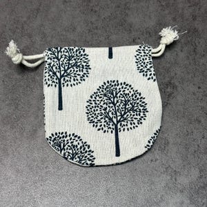 Tree of Life Burlap Gift Gemstone Pouch 4x4 Inches image 3