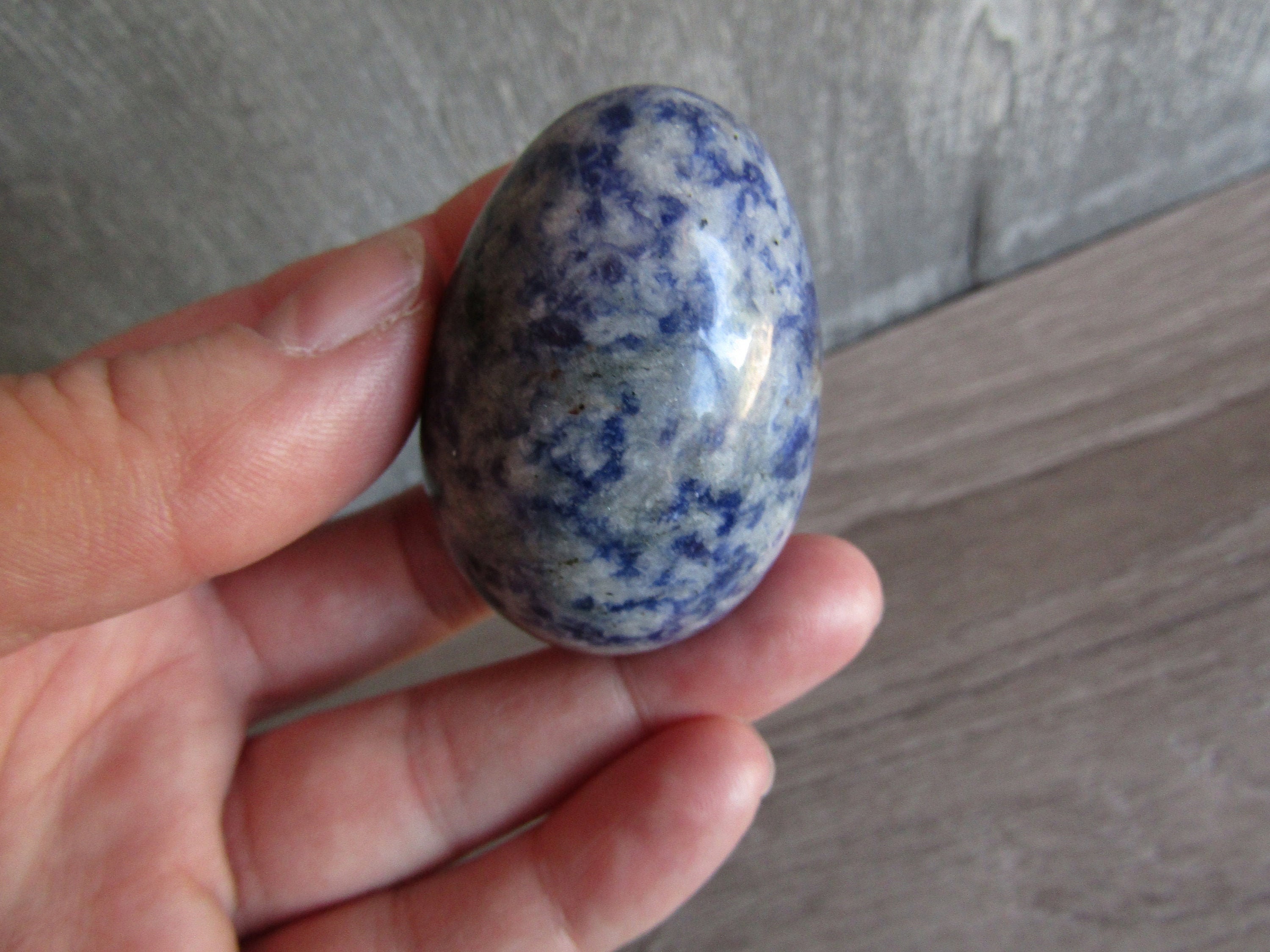 Blue Spot Stone Shaped Egg 9964w Etsy