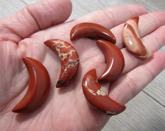 Red Jasper Moon 30 mm Shaped Crystal