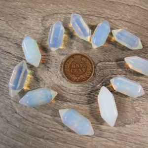 Opalite Small Double Terminated Carved Point M5 image 3