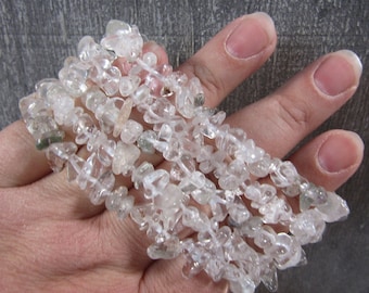 Clear Quartz Minor Inclusions Bracelet 130