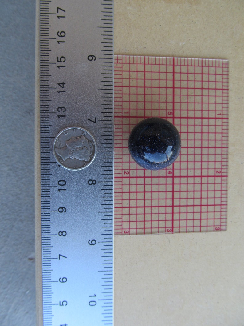 Blue Goldstone Stone 20 mm Sphere S65 image 5
