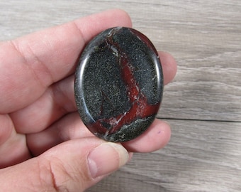 Dragon Bloodstone Worry Stone Shaped Crystal