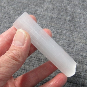 Selenite Wand 3.75 inch Raw Stick Wand SL4 image 9