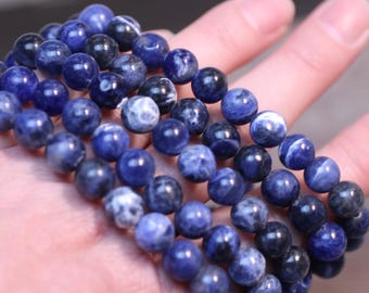 Sodalite 8 mm Stretchy String Bracelet 317