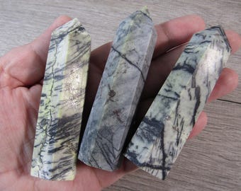 Spider Web Jasper Crystal Obelisk 6092B