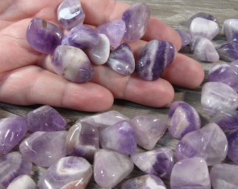 Amethyst 0.5 inch + Tumbled Stone T53