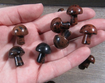 Mahogany Obsidian Fairy Mushroom Small Shaped Stone