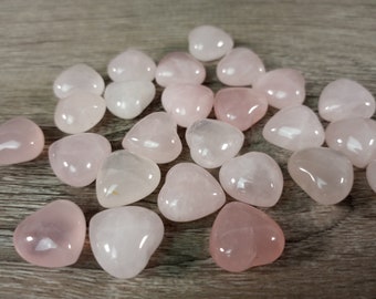 Rose Quartz Puffy 15 mm Heart K249