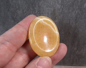 Orange Calcite Worry Stone E26