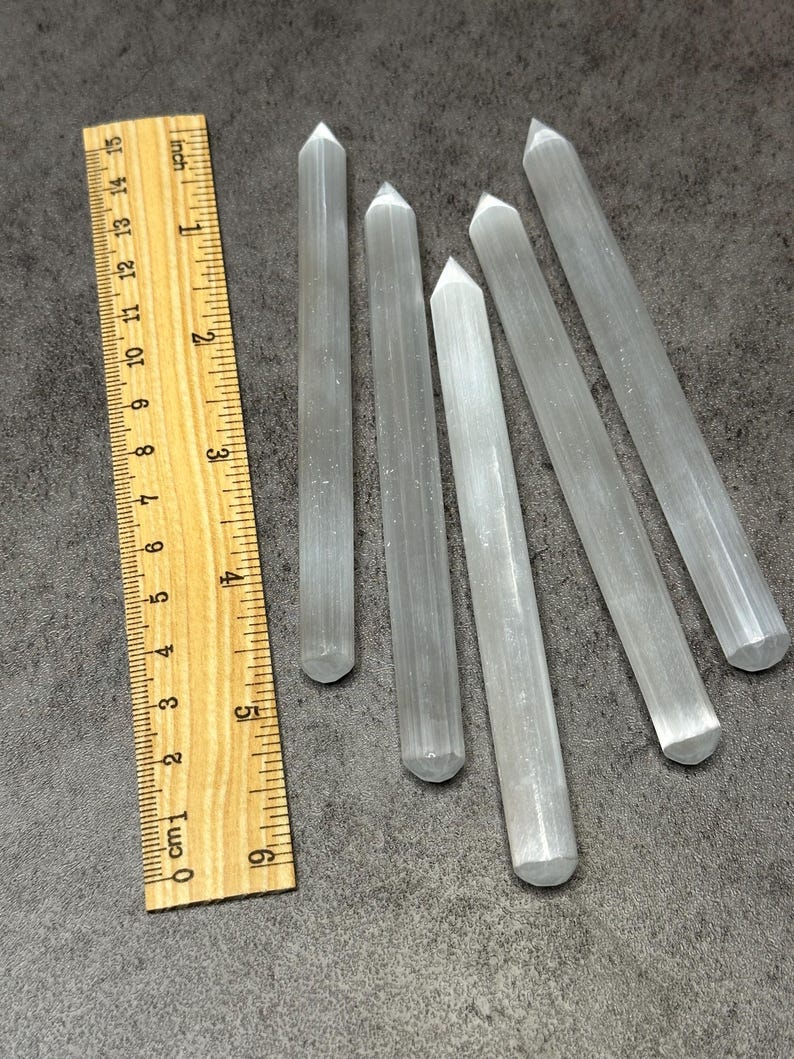 Selenite 5" x 1/2" Pencil Wand image 10