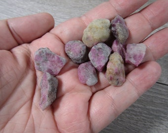 Ruby Feldspar Small Raw UV Stone R42