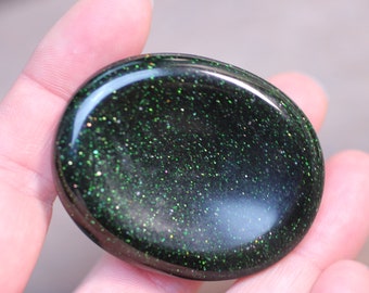 Green Goldstone Worry Stone E45