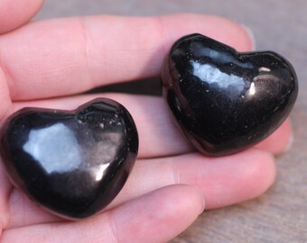 Shungite Heart Large Puffy Stone K235