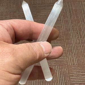 Selenite 5" x 1/2" Pencil Wand image 7