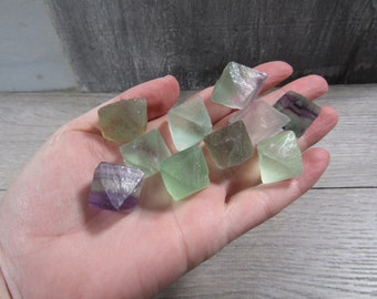 Medium Fluorite Octahedron Crystals M51