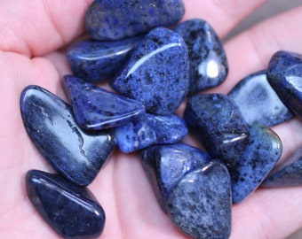 Dumortierite 1/2 inch + Tumbled Stones T8