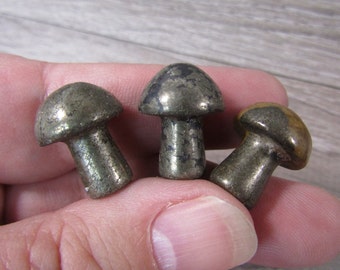 Pyrite Fairy Mushroom Shaped Stone Small