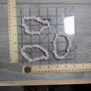 Rose Quartz Chip Stretchy String Bracelet G147 image 10