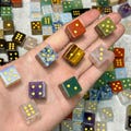 One Gemstone 6 Sided Cube Dice // 0.6 inch // Games