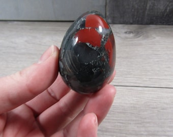 African Bloodstone Egg 48 x 36 mm Shaped Stone