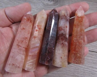 Hematoid Quartz Crystal Obelisk 5128A