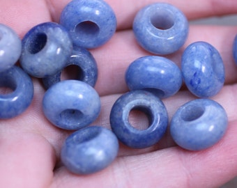 Blue Quartz Pi Stone 14 mm Donut J86