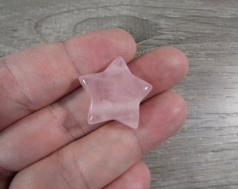 Rose Quartz Gemstone 22 mm Star K135