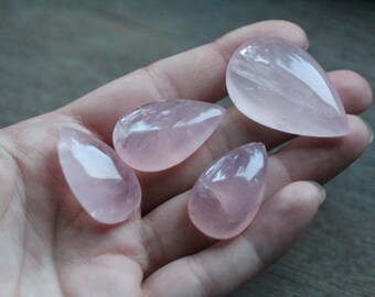 Rose Quartz Madagascar Stone Drop Shape M48 B