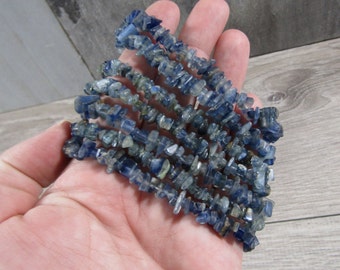 Blue Kyanite Stretchy String Bracelet 286