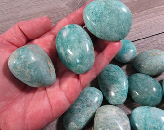 Amazonite Palm Stone 1.5 inch +